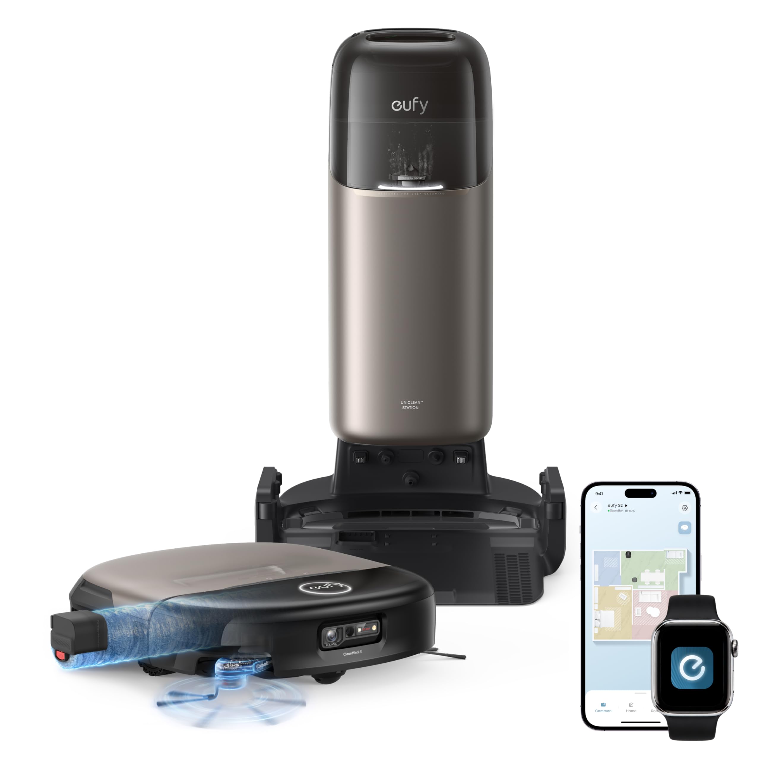 eufy Robot Vacuum and Mop Omni S2 2026 New,30,000 Pa Suction,Local Repair