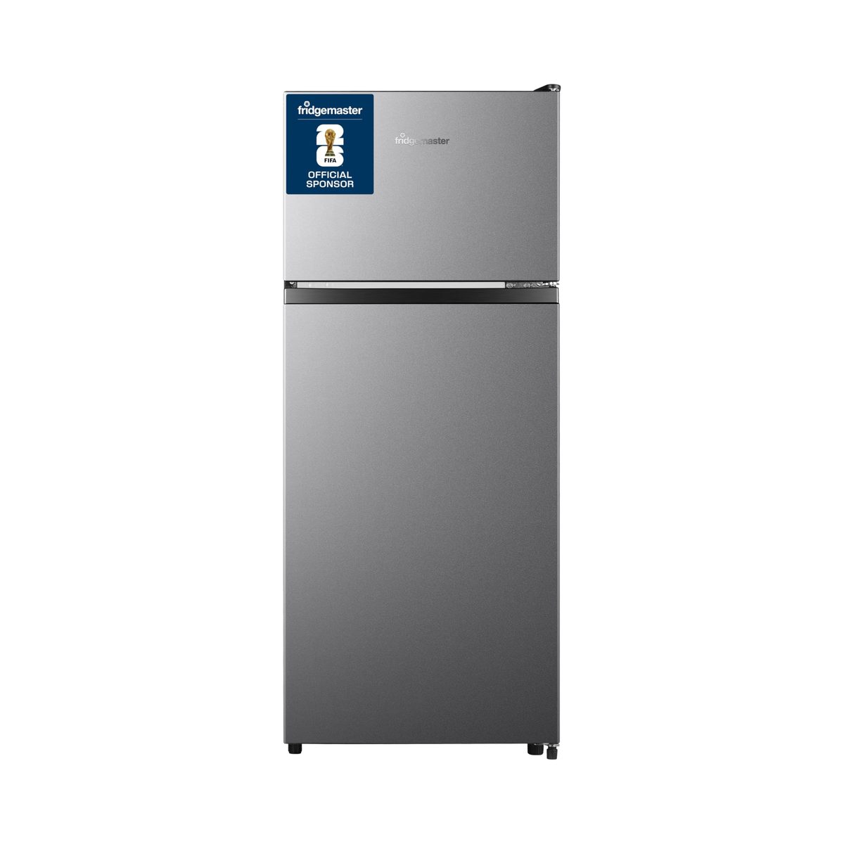 Fridgemaster MTM48120ES 48cm Freestanding Top-Mounted Fridge Freezer, 124-Litre, Adjustable Thermostat, Reversible Door, LED Lighting, 4-Star Freezer Rating, White, E Rated          [Energy Class E]